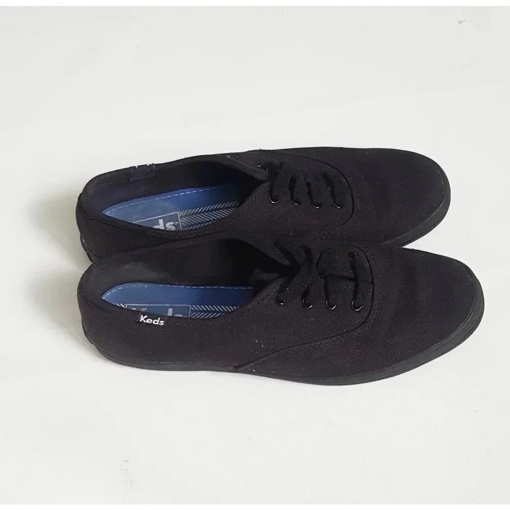 Keds low cut Canvas Black sz 7  US - Picture 4 of 6